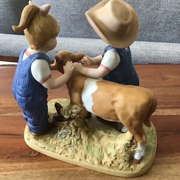 Denim Days / Barnyard  Baby Home Interiors Figurine . 1998 - Picture 5 of 8